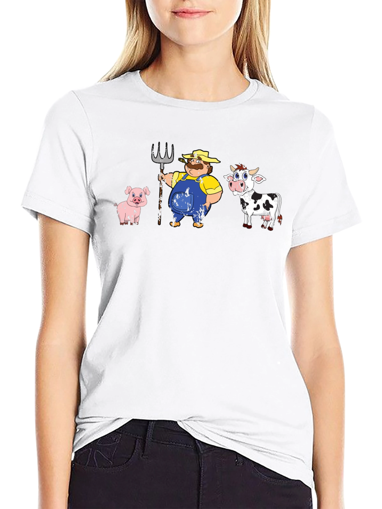 Cartoon Farm Animals T-Shirt