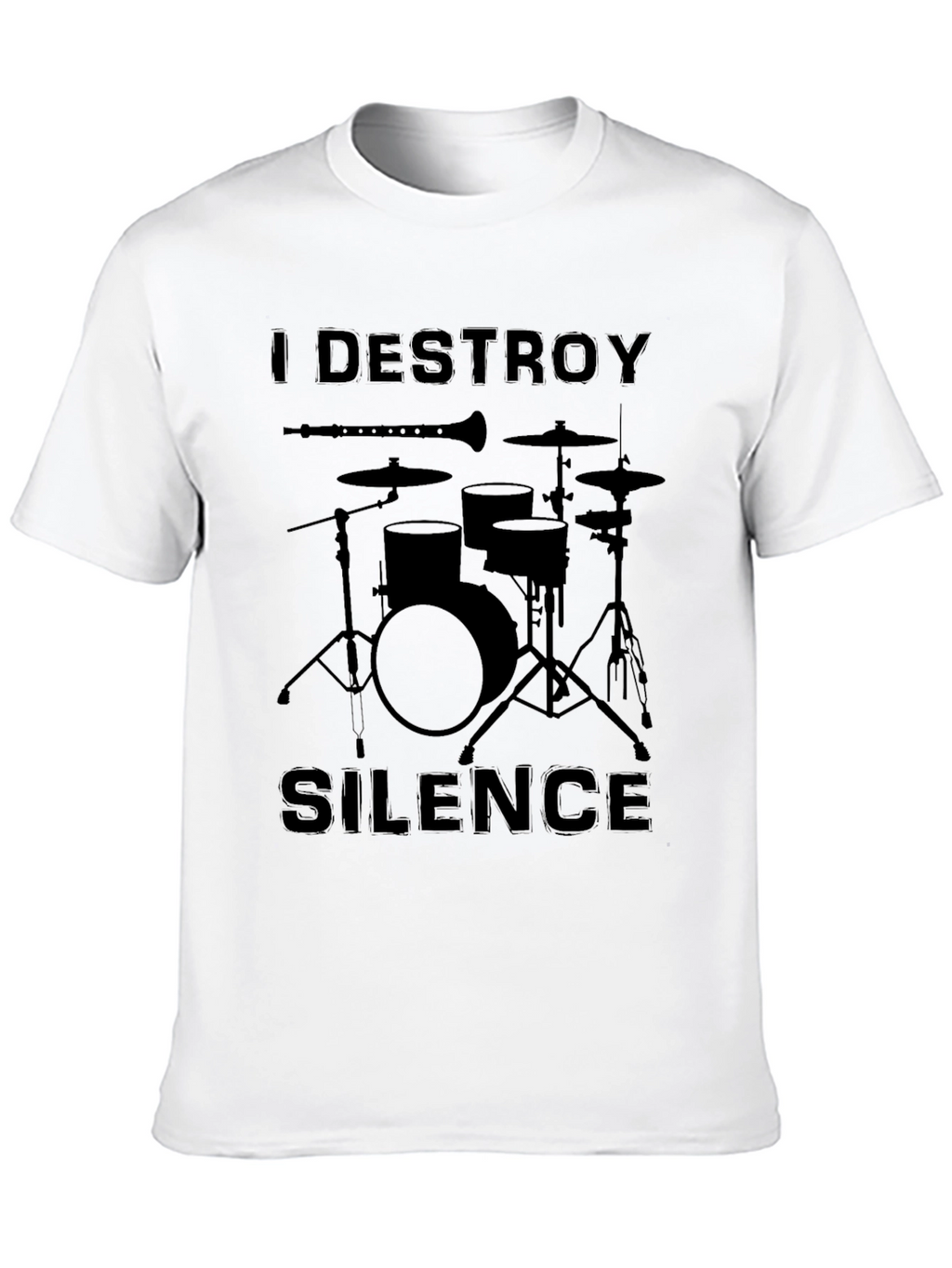 I Destroy Silence Drum Set T-Shirt