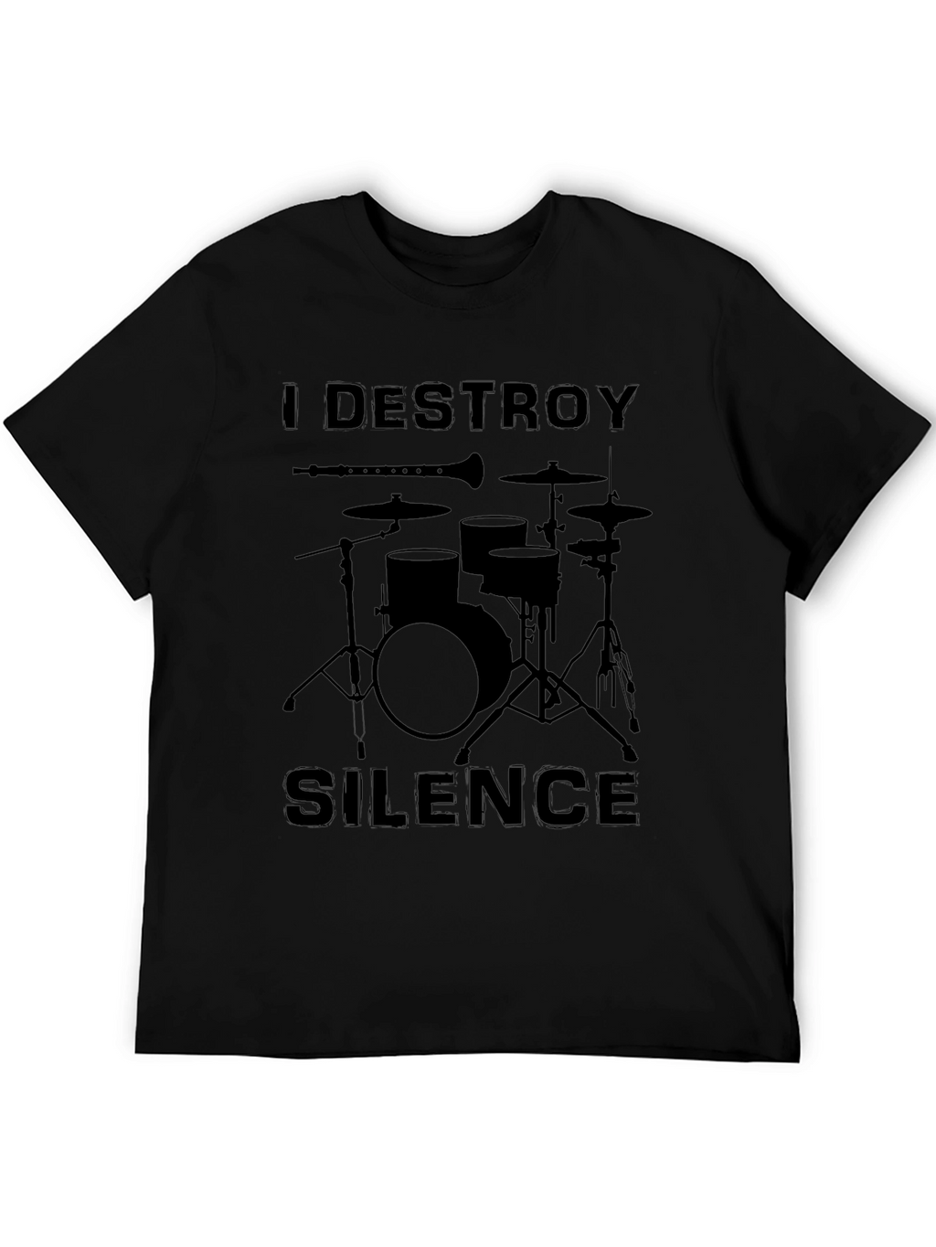 I Destroy Silence Drum Set T-Shirt