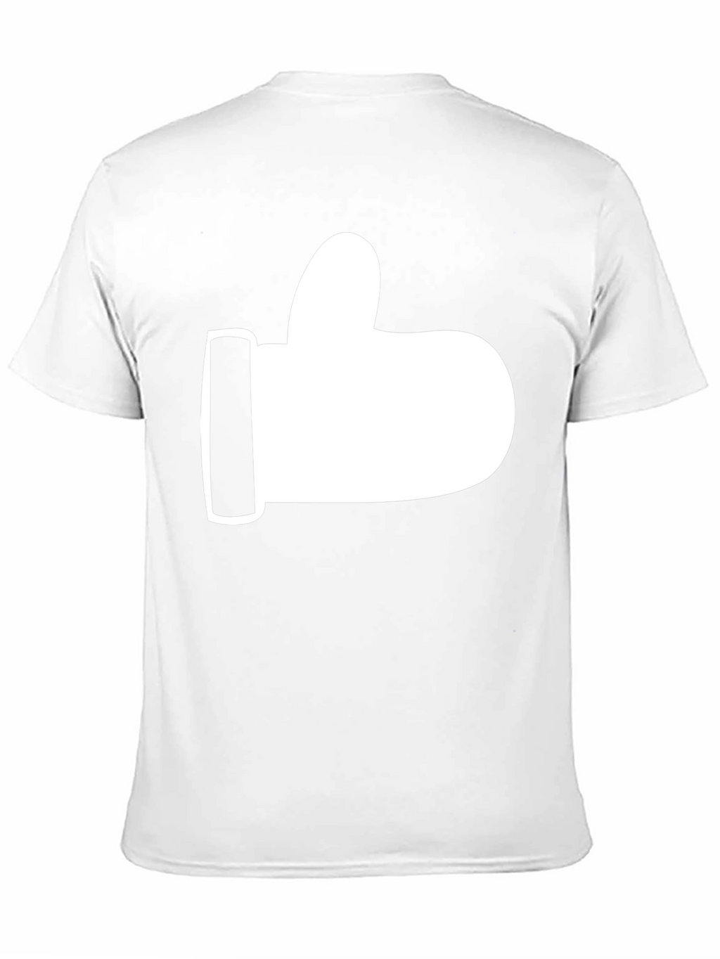 Thumbs Up Graphic Tee - Black Cotton T-Shirt
