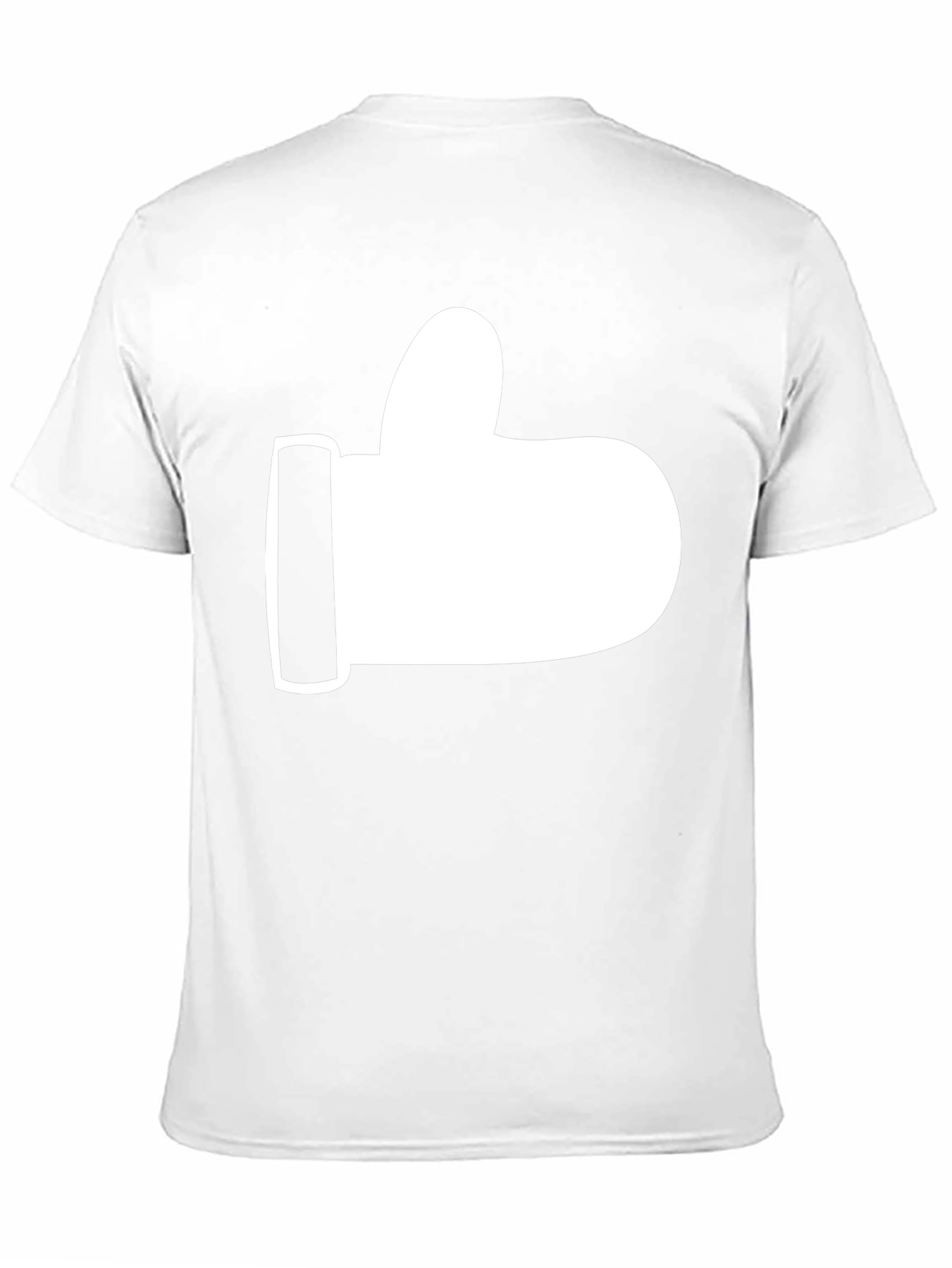 Thumbs Up Graphic Tee - Black Cotton T-Shirt