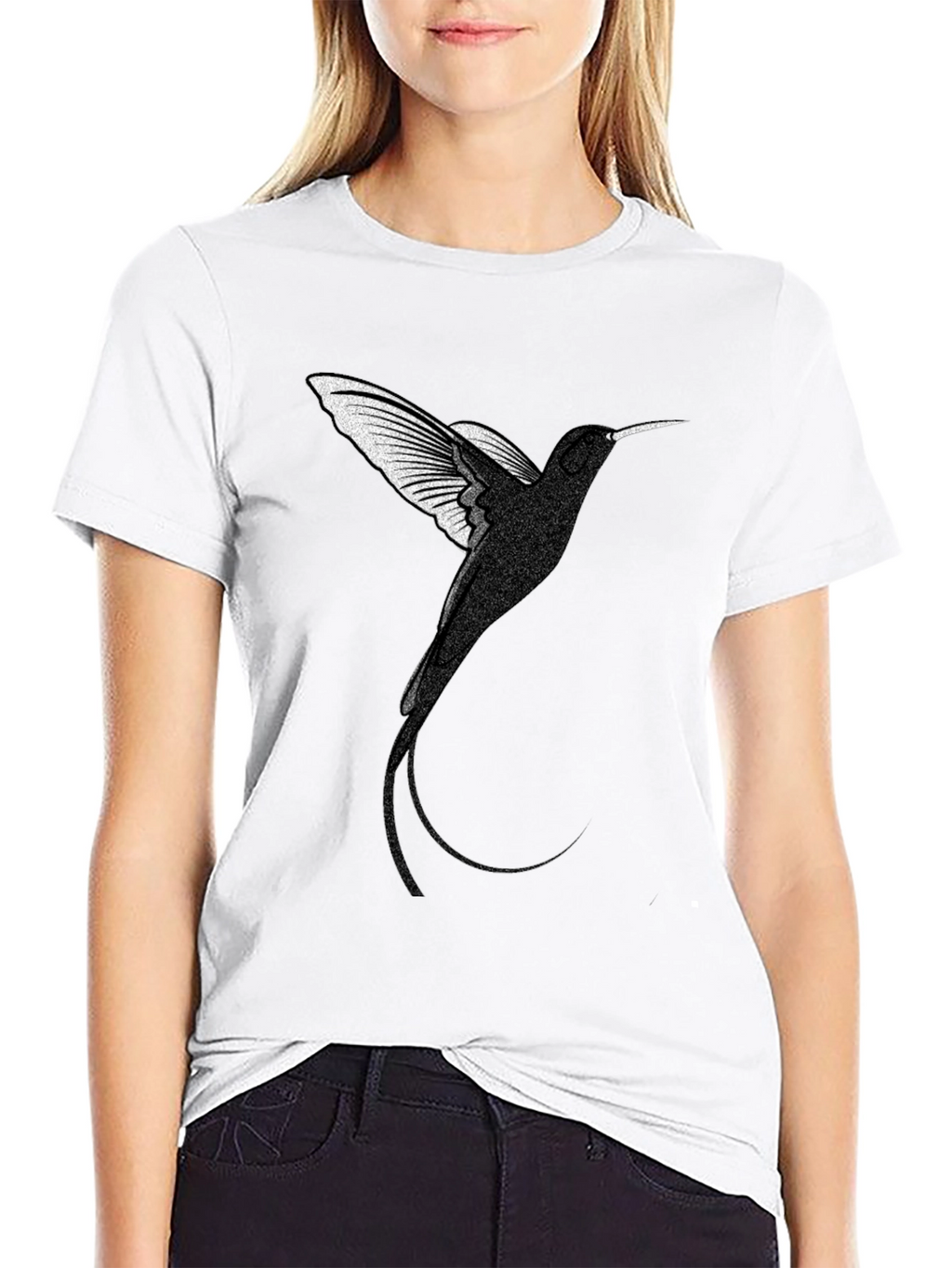 Hummingbird Graphic Tee - Mens Black T-Shirt