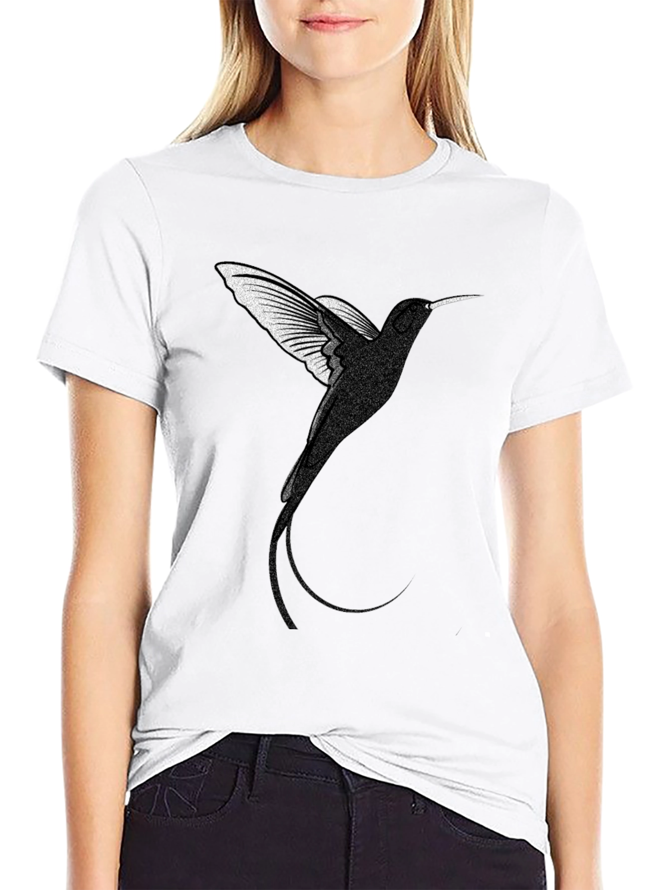 Hummingbird Graphic Tee - Mens Black T-Shirt