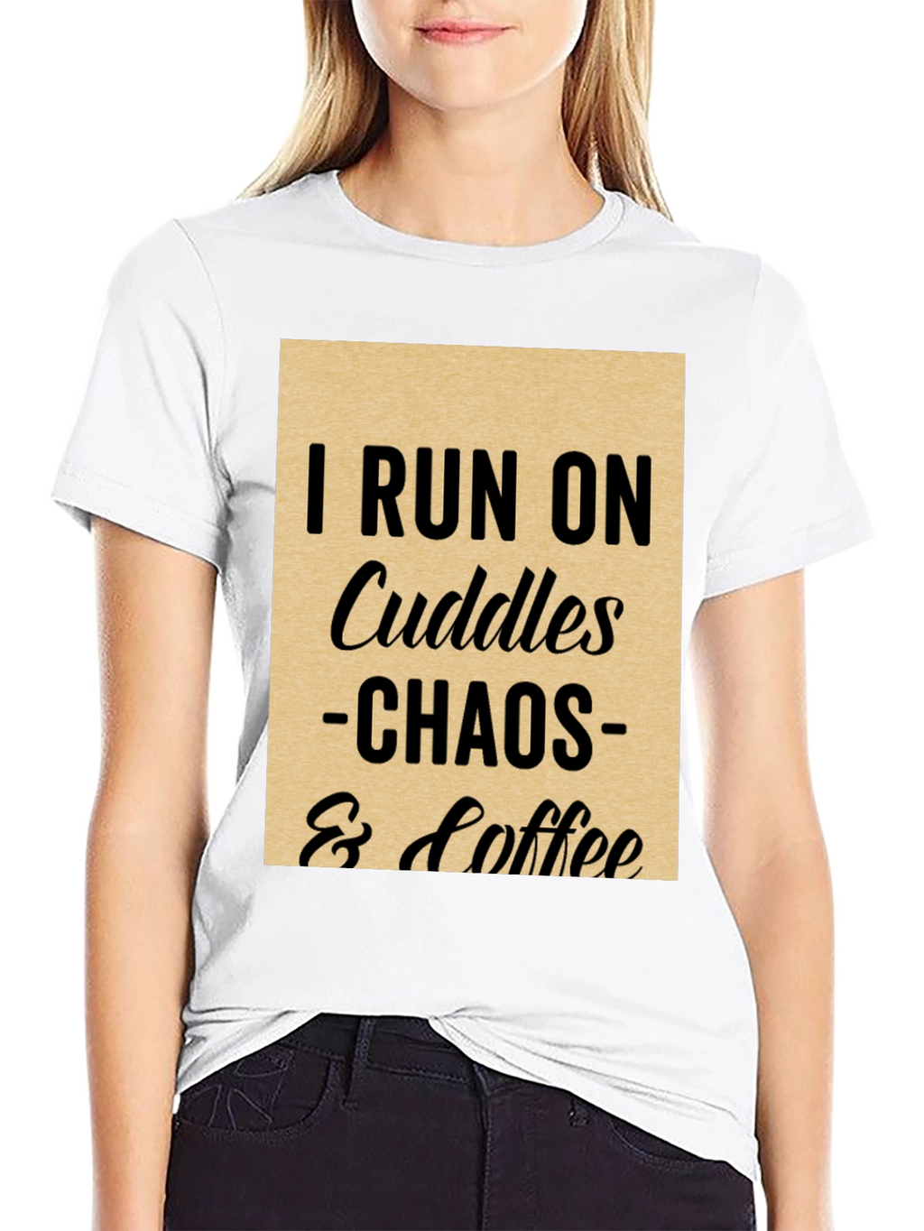 I Run on Cuddles Chaos & Coffee T-Shirt
