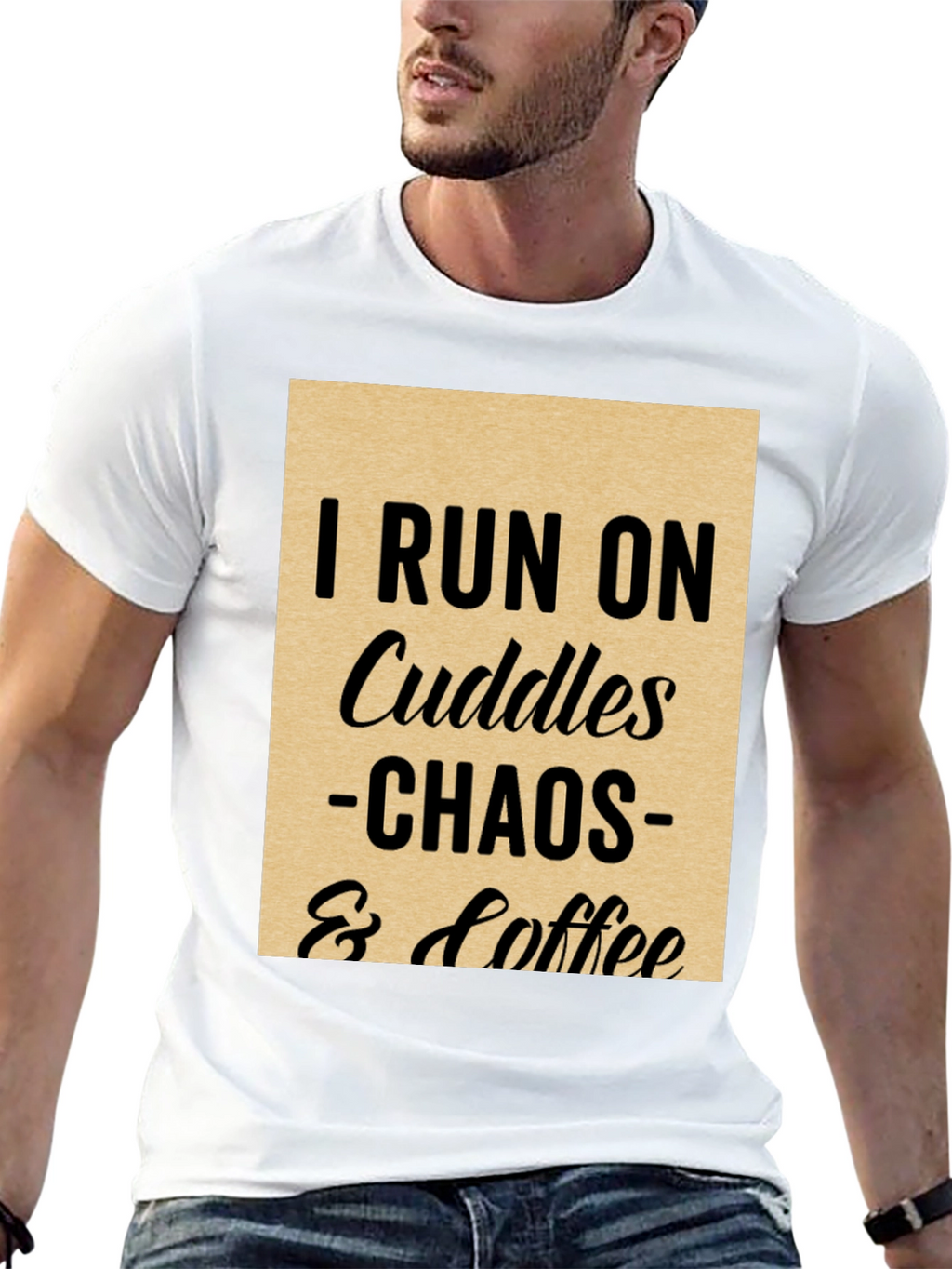 I Run on Cuddles Chaos & Coffee T-Shirt