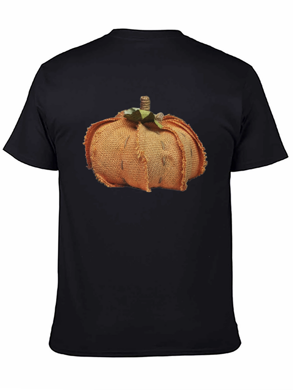 Pumpkin Burlap Graphic Tee - Stylish Fall Fashion