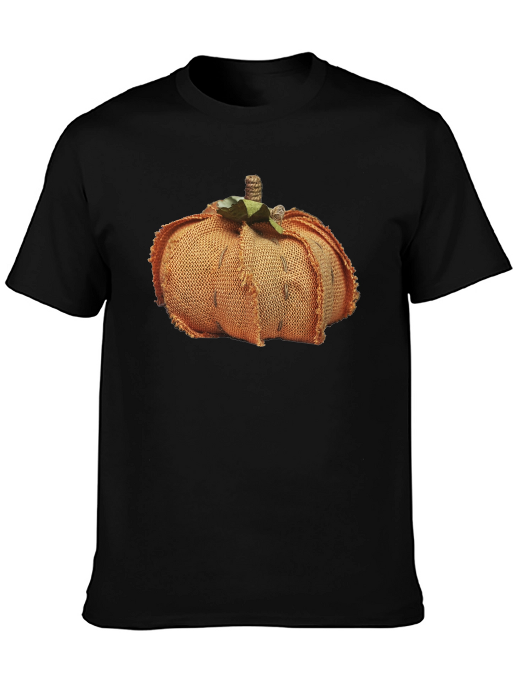 Pumpkin Burlap Graphic Tee - Stylish Fall Fashion