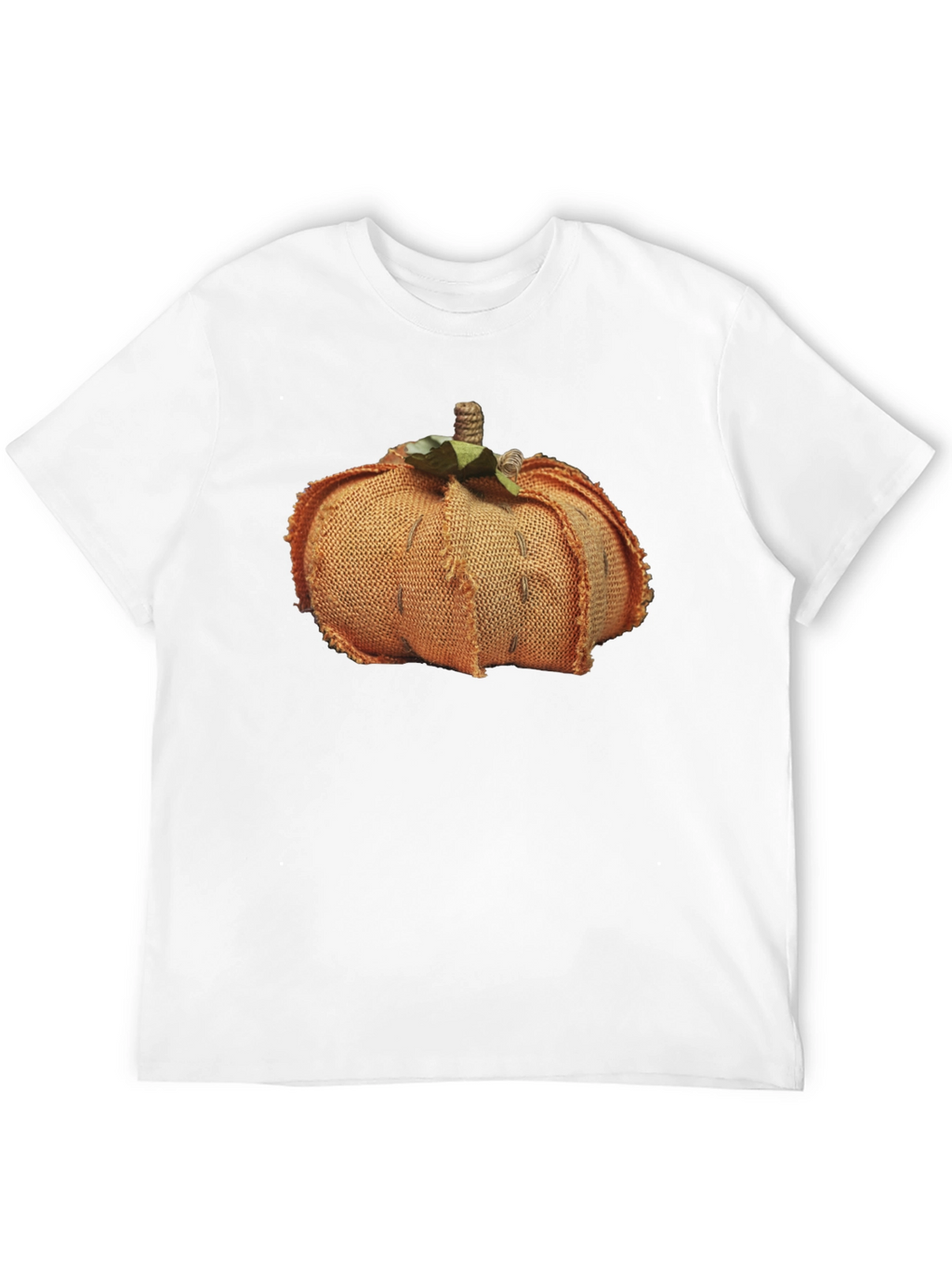Pumpkin Burlap Graphic Tee - Stylish Fall Fashion