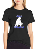 Just Chilling Polar Bear Graphic Tee