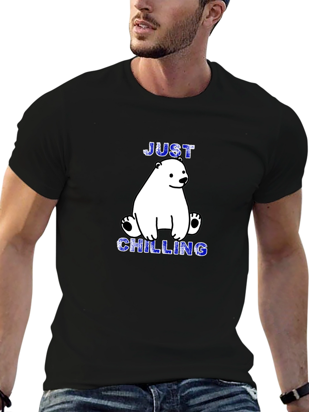 Just Chilling Polar Bear Graphic Tee