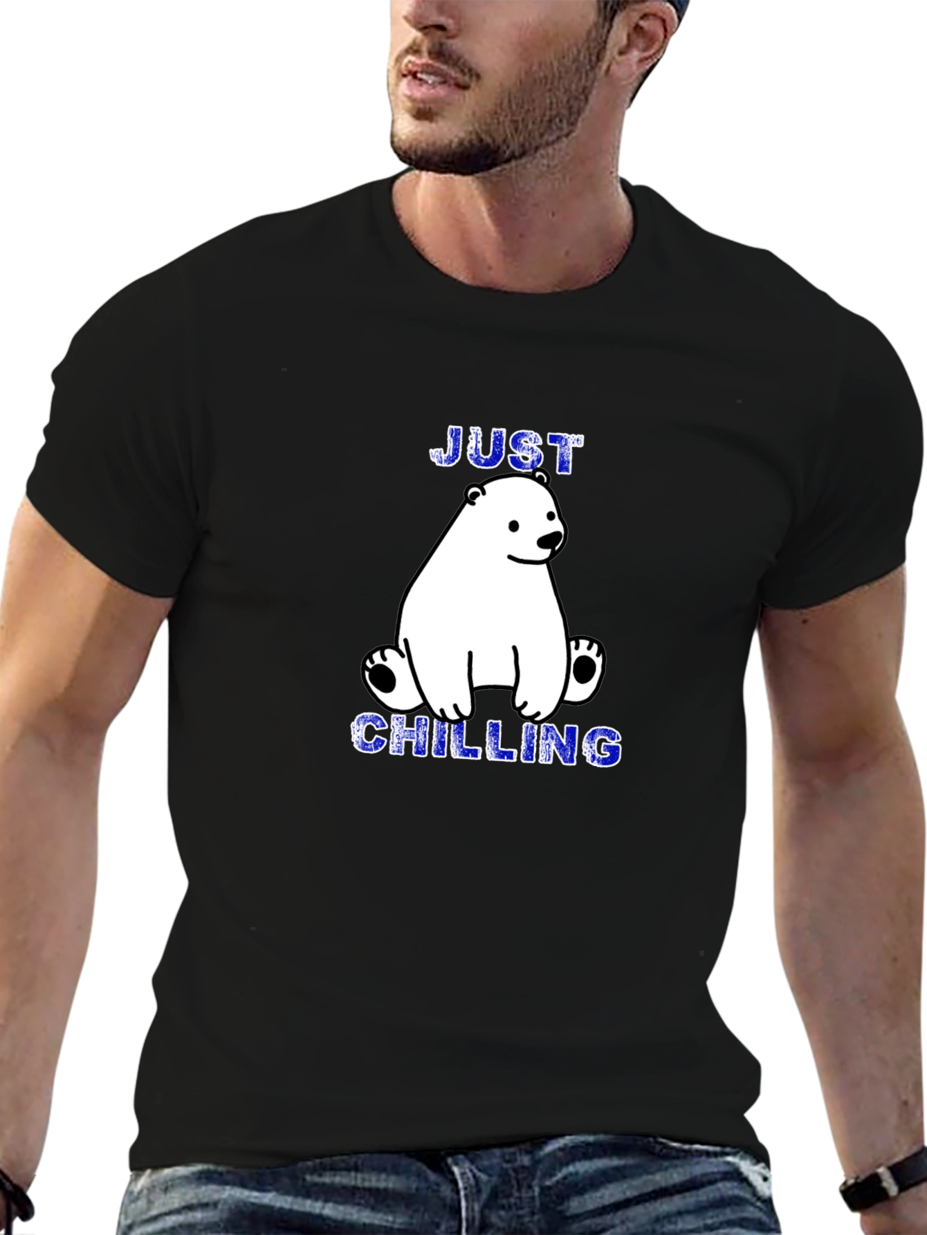 Just Chilling Polar Bear Graphic Tee