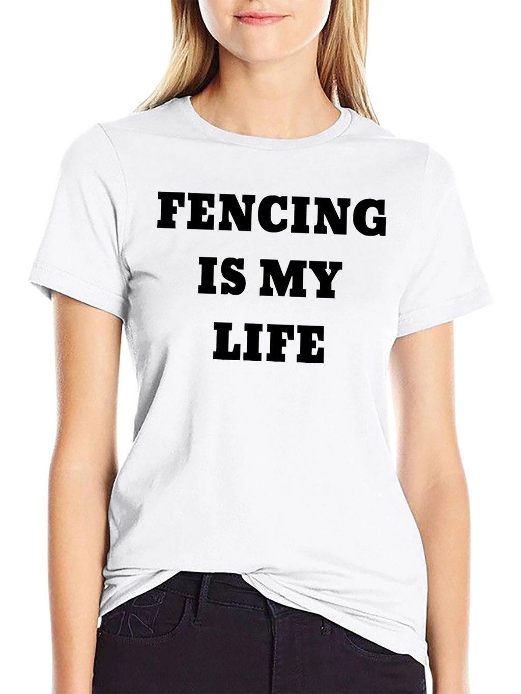 Fencing Is My Life T-Shirt - Black Cotton Tee