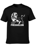 Preggolion Black T-Shirt - Lion Graphic Tee