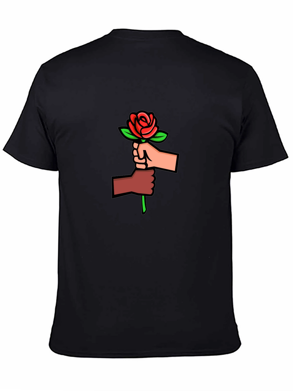 Rose United Graphic Tee - Black Unisex