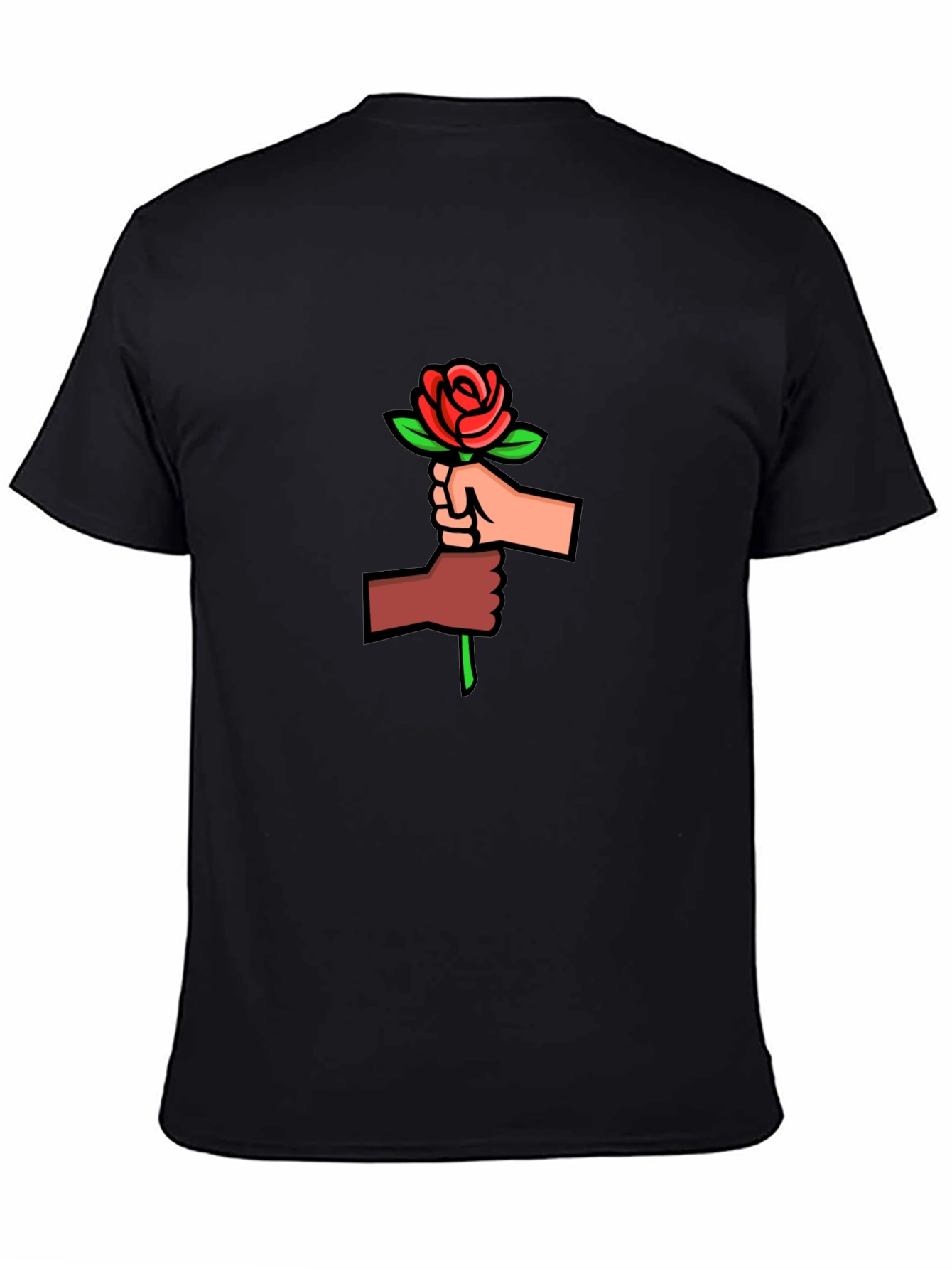 Rose United Graphic Tee - Black Unisex