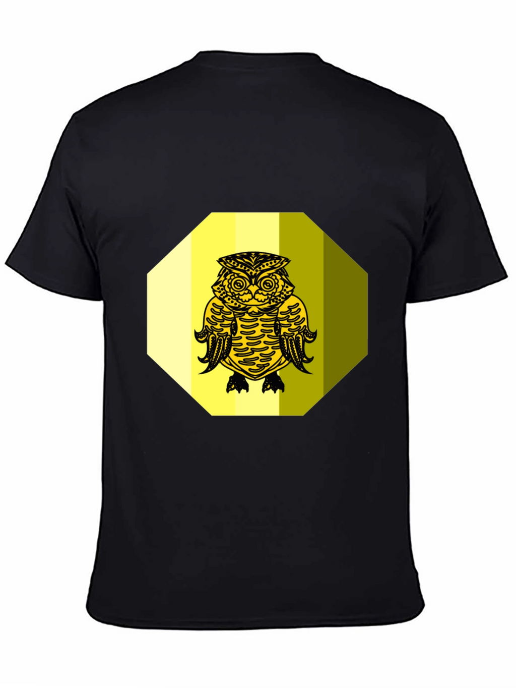Owl Graphic Tee - Black Cotton Blend