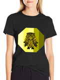 Owl Graphic Tee - Black Cotton Blend