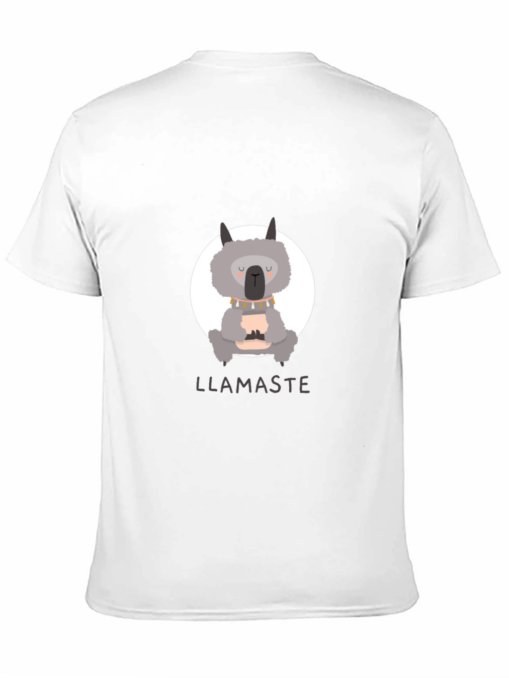 Llamaste Namaste Llama Yoga Black T-Shirt
