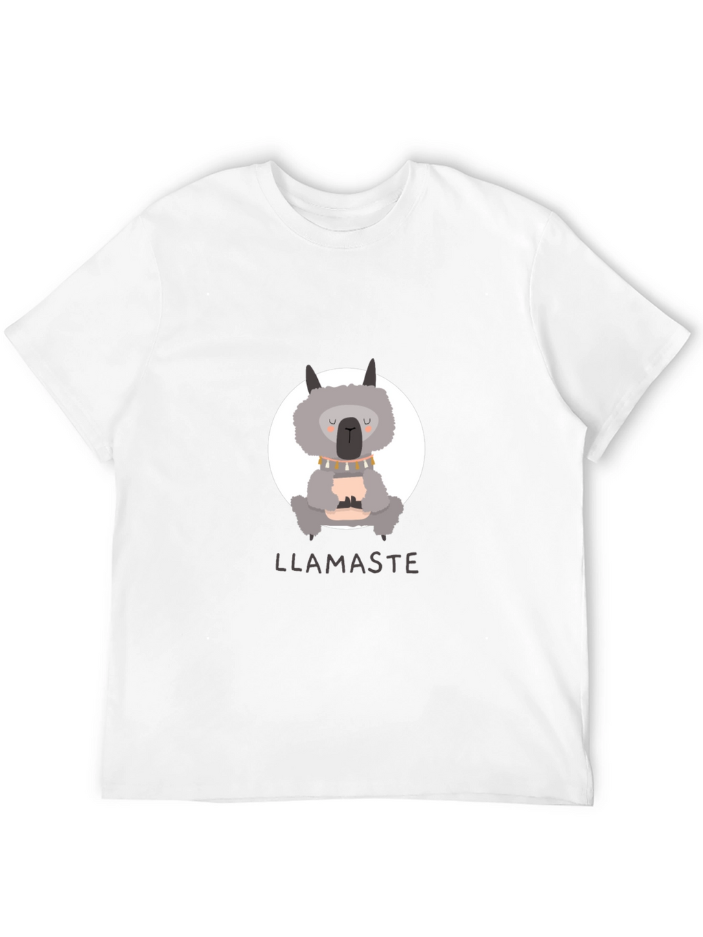 Llamaste Namaste Llama Yoga Black T-Shirt