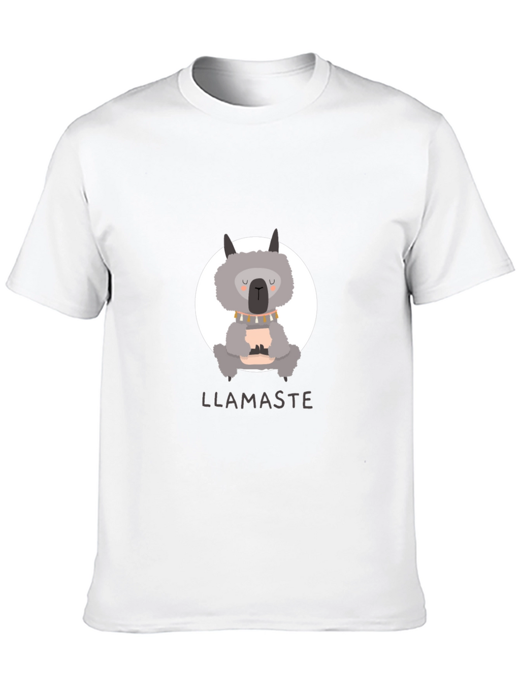 Llamaste Namaste Llama Yoga Black T-Shirt