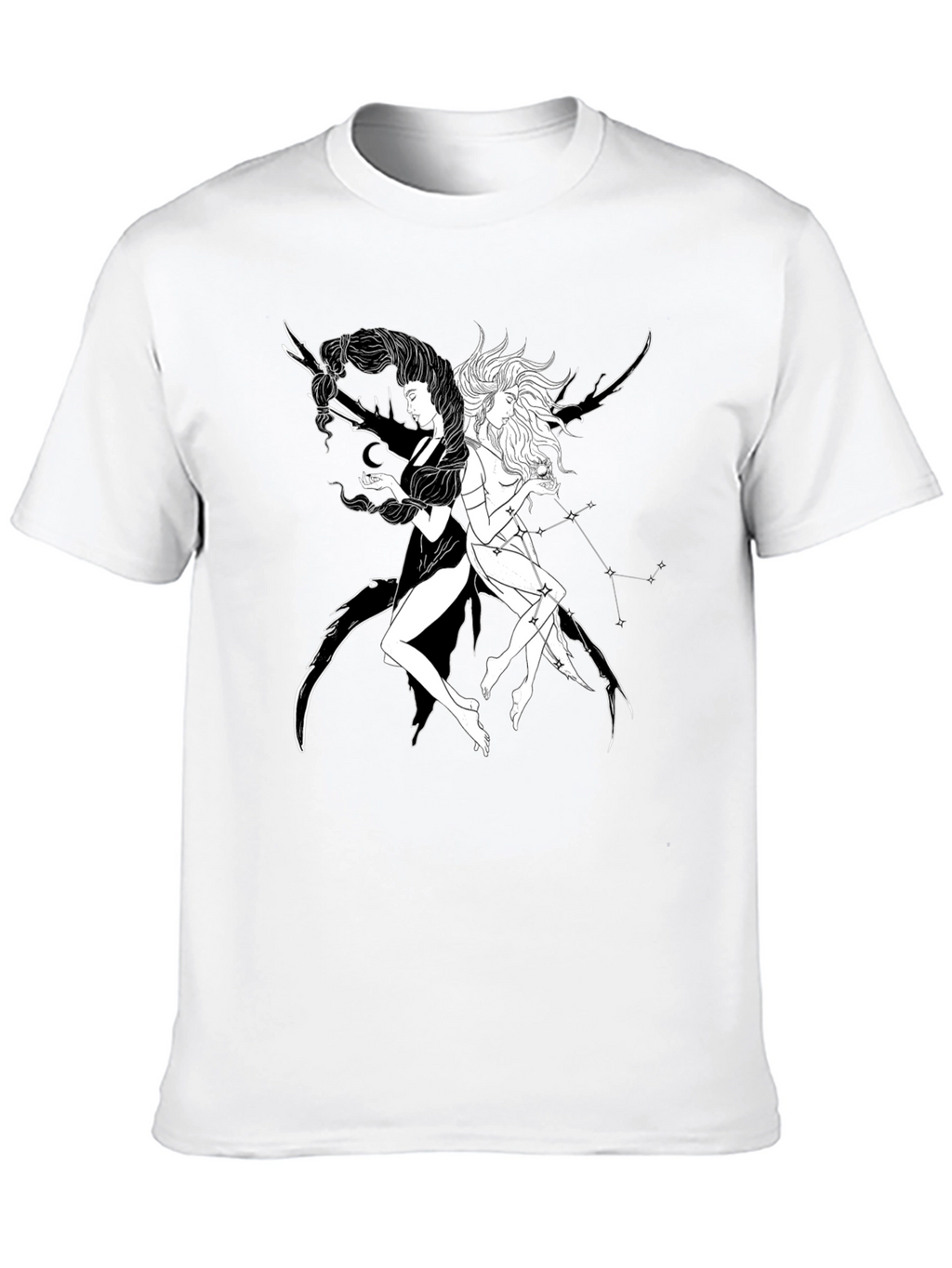 Yin Yang Celestial T-Shirt - Black