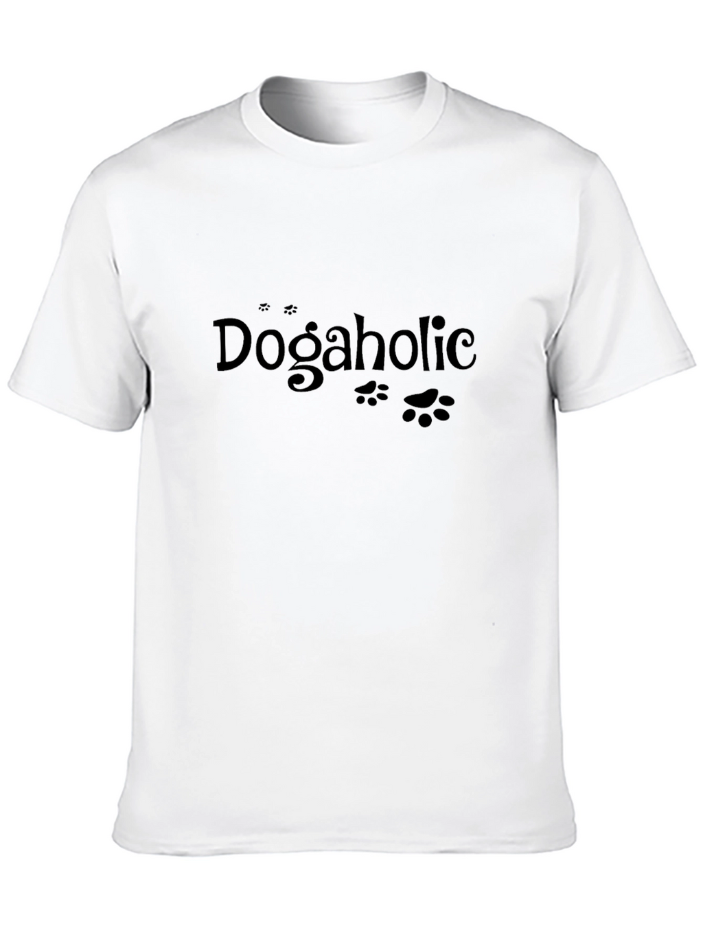 Dogaholic Tee -  Casual Black T-Shirt