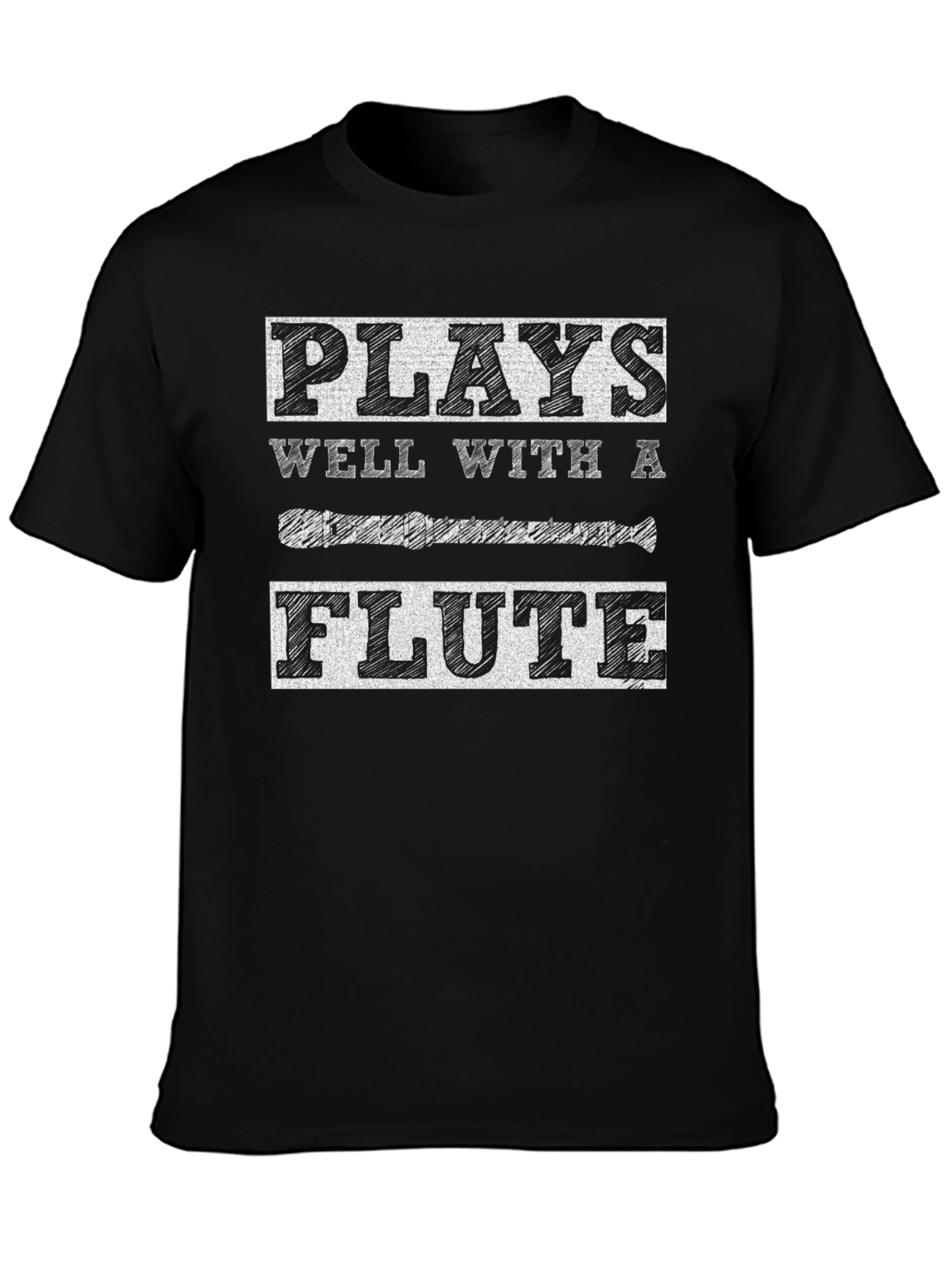 Plays Well With A Flute Graphic Tee