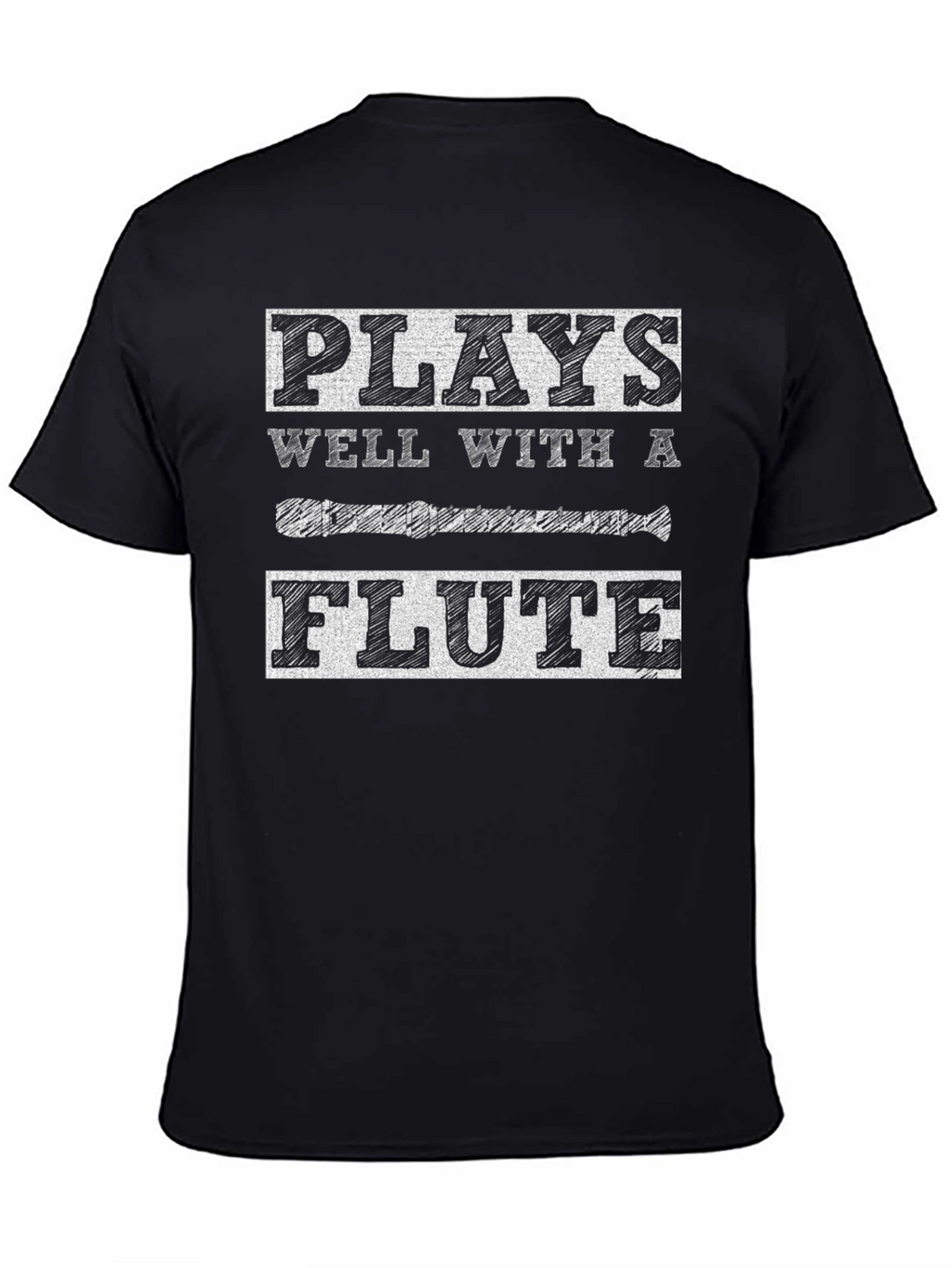 Plays Well With A Flute Graphic Tee