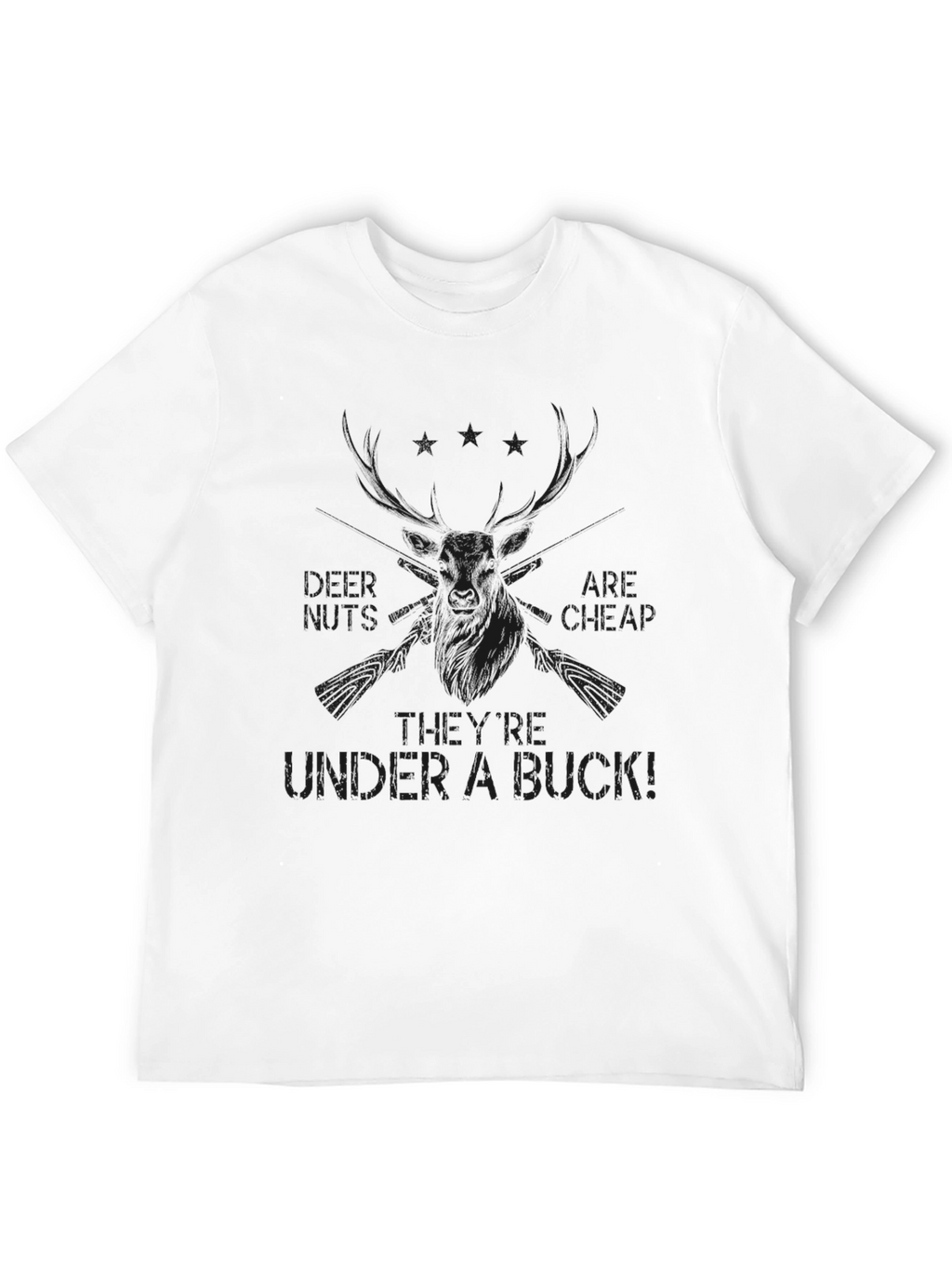 Mens Black Under a Buck Graphic Tee