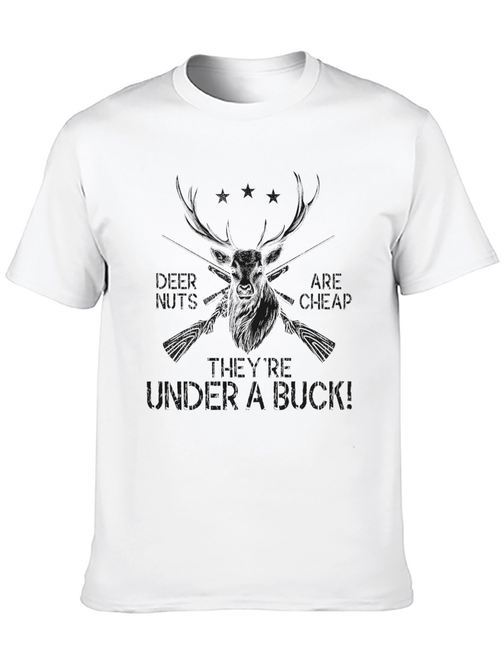 Mens Black Under a Buck Graphic Tee