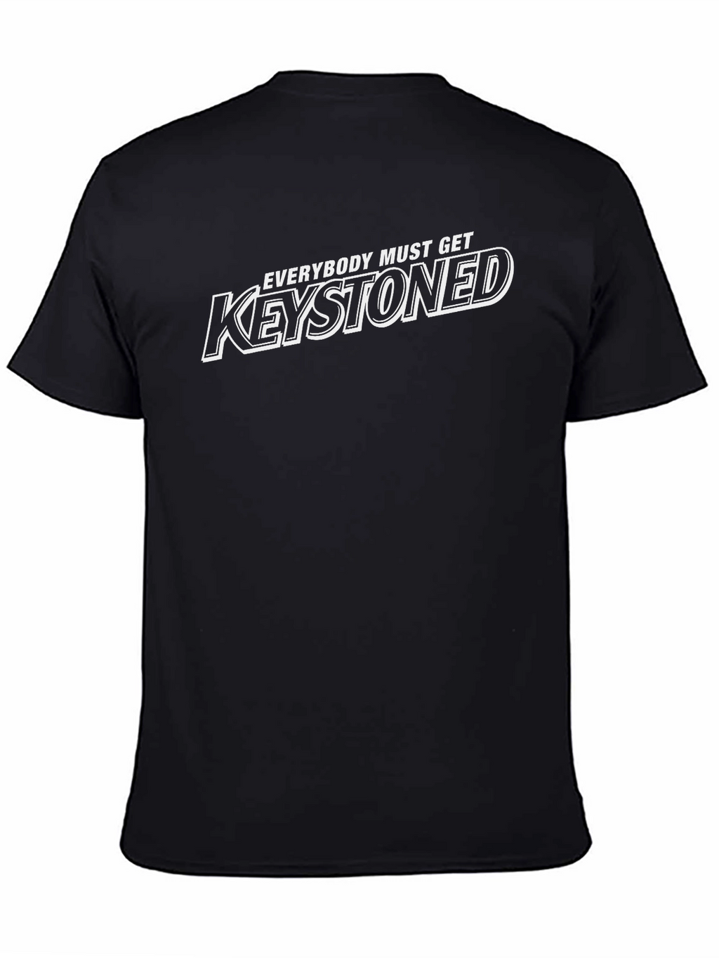 Keystoned Graphic Tee - Black Cotton T-Shirt