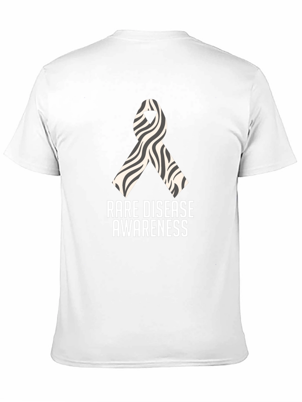 Rare Disease Awareness Zebra Ribbon T-Shirt