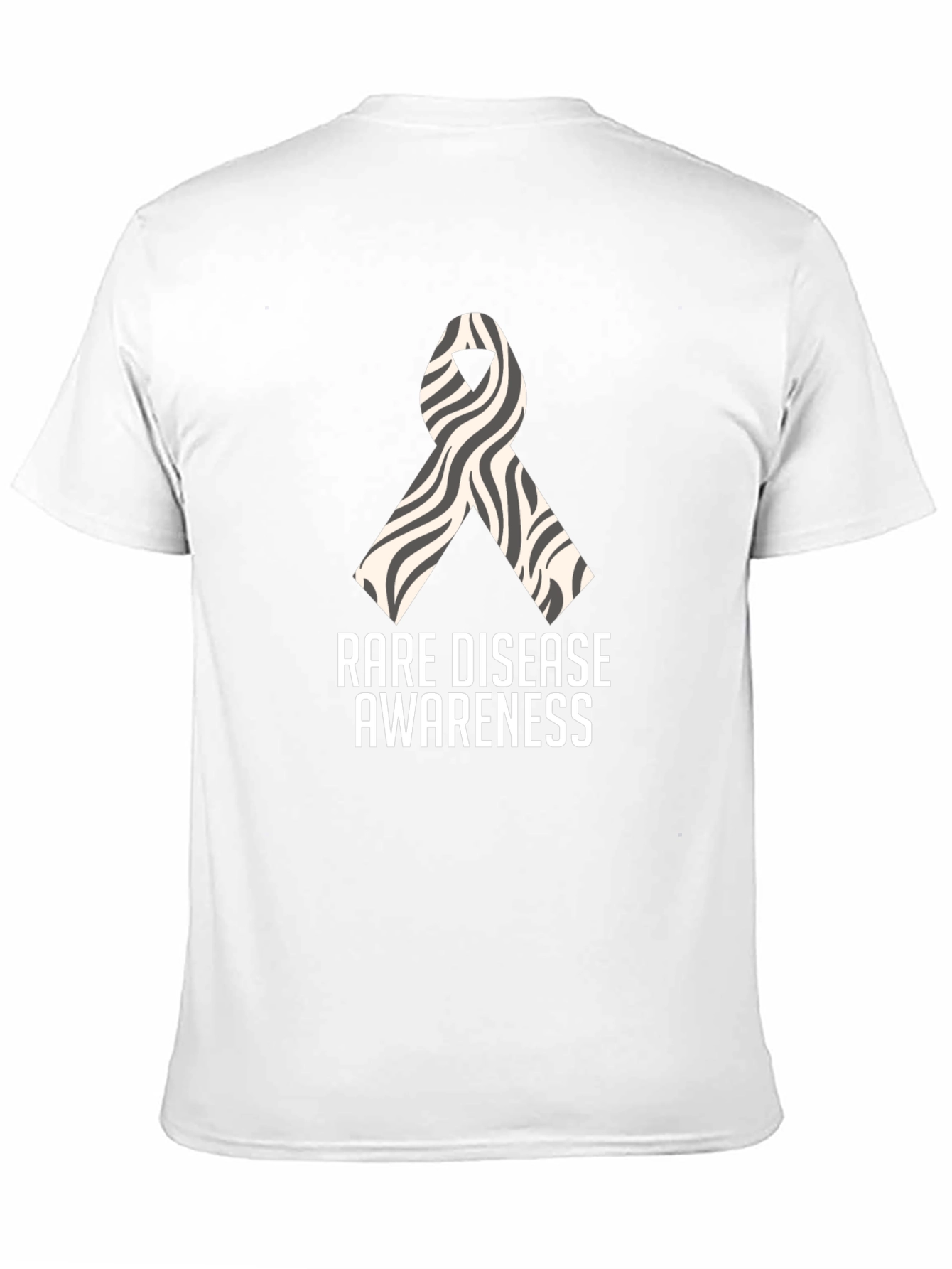 Rare Disease Awareness Zebra Ribbon T-Shirt