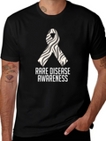 Rare Disease Awareness Zebra Ribbon T-Shirt