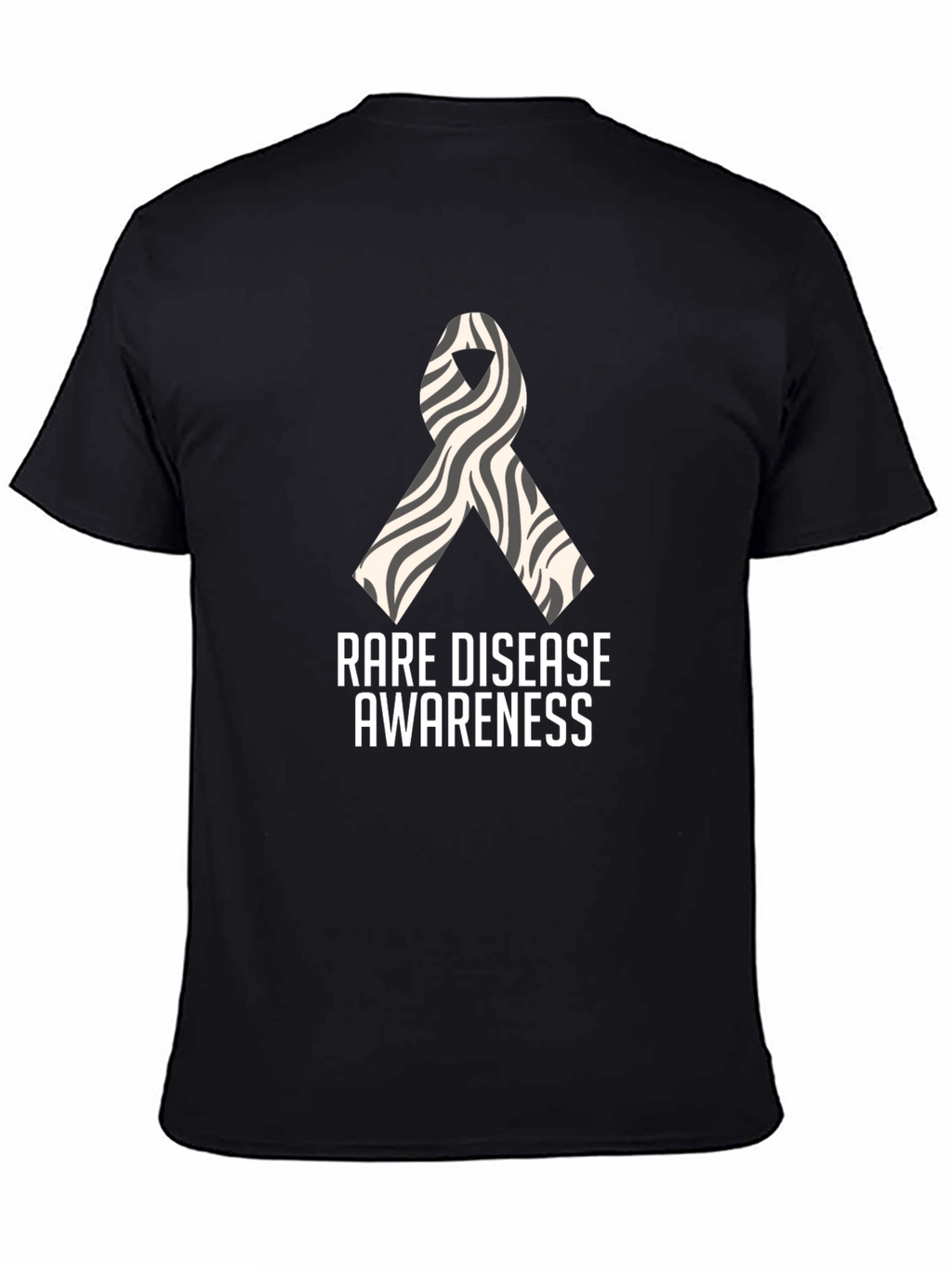 Rare Disease Awareness Zebra Ribbon T-Shirt
