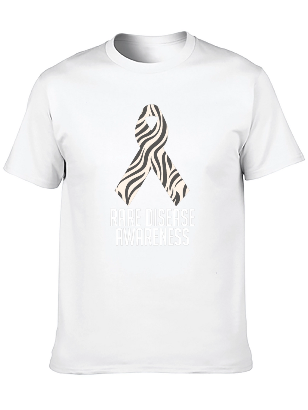 Rare Disease Awareness Zebra Ribbon T-Shirt