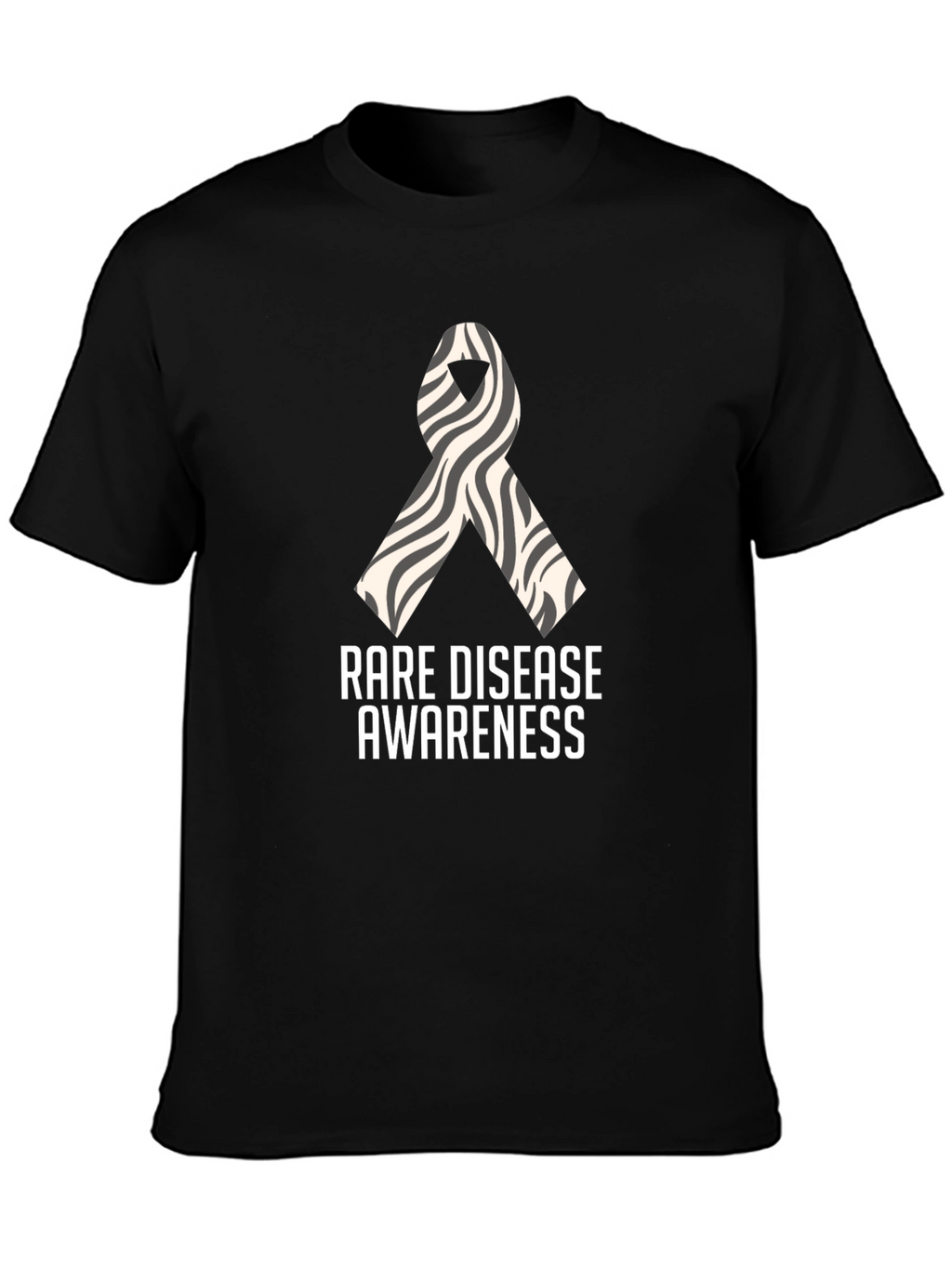 Rare Disease Awareness Zebra Ribbon T-Shirt