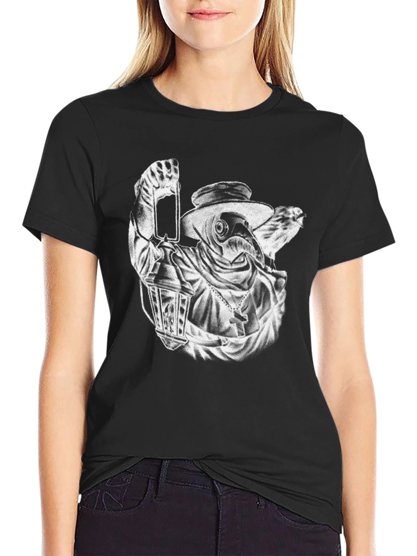 Plague Doctor T-Shirt - Black Graphic Tee