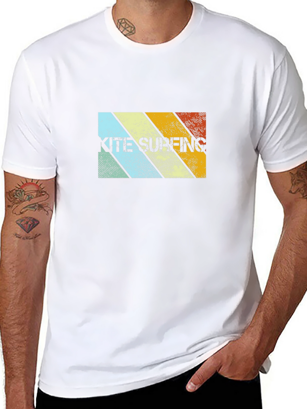 Retro Kitesurfing Graphic Tee - Cool Watersport Design