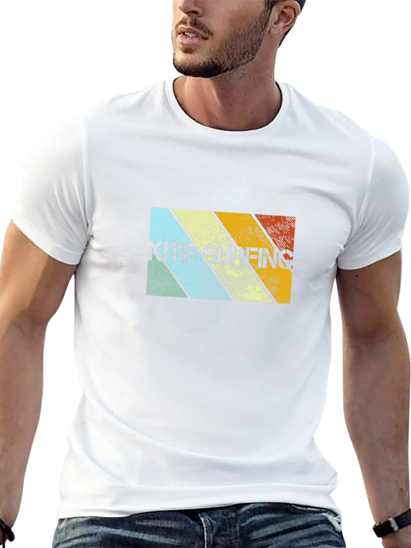 Retro Kitesurfing Graphic Tee - Cool Watersport Design