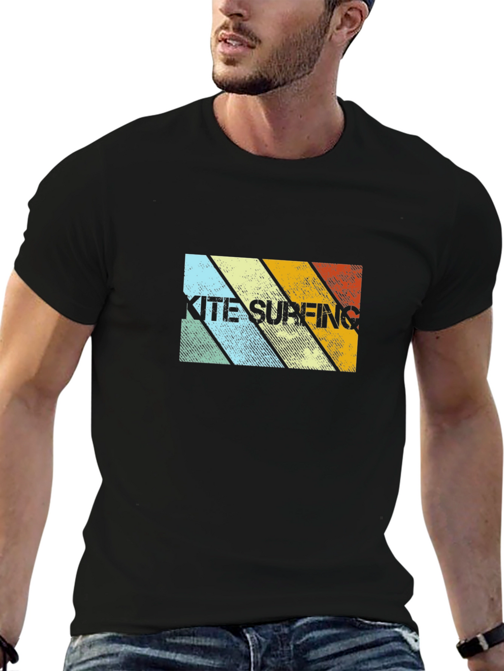 Retro Kitesurfing Graphic Tee - Cool Watersport Design
