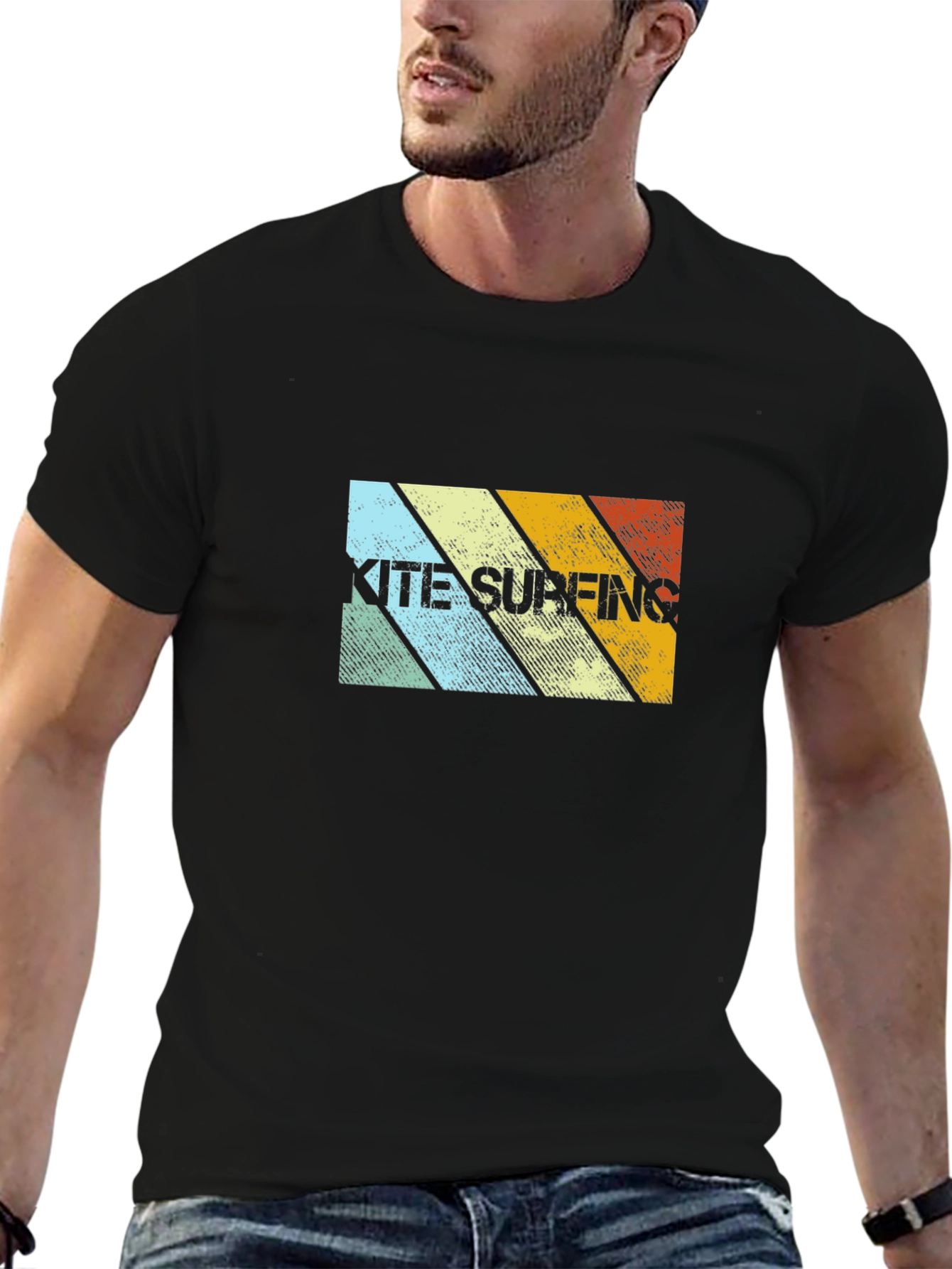 Retro Kitesurfing Graphic Tee - Cool Watersport Design