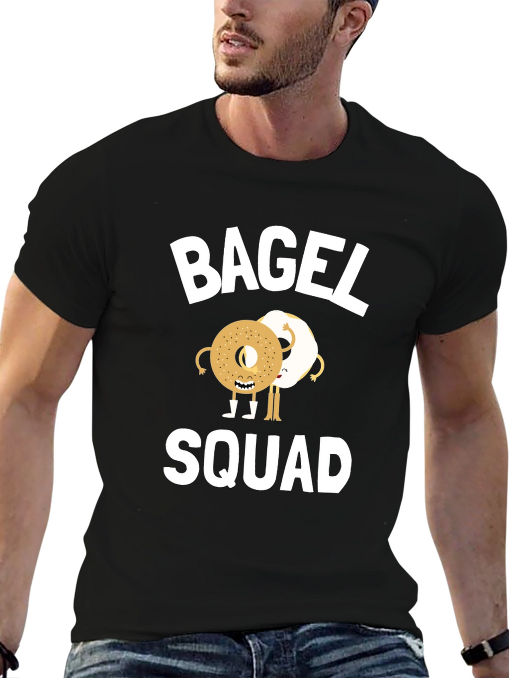 Bagel Squad Graphic Tee - Funny Foodie T-Shirt
