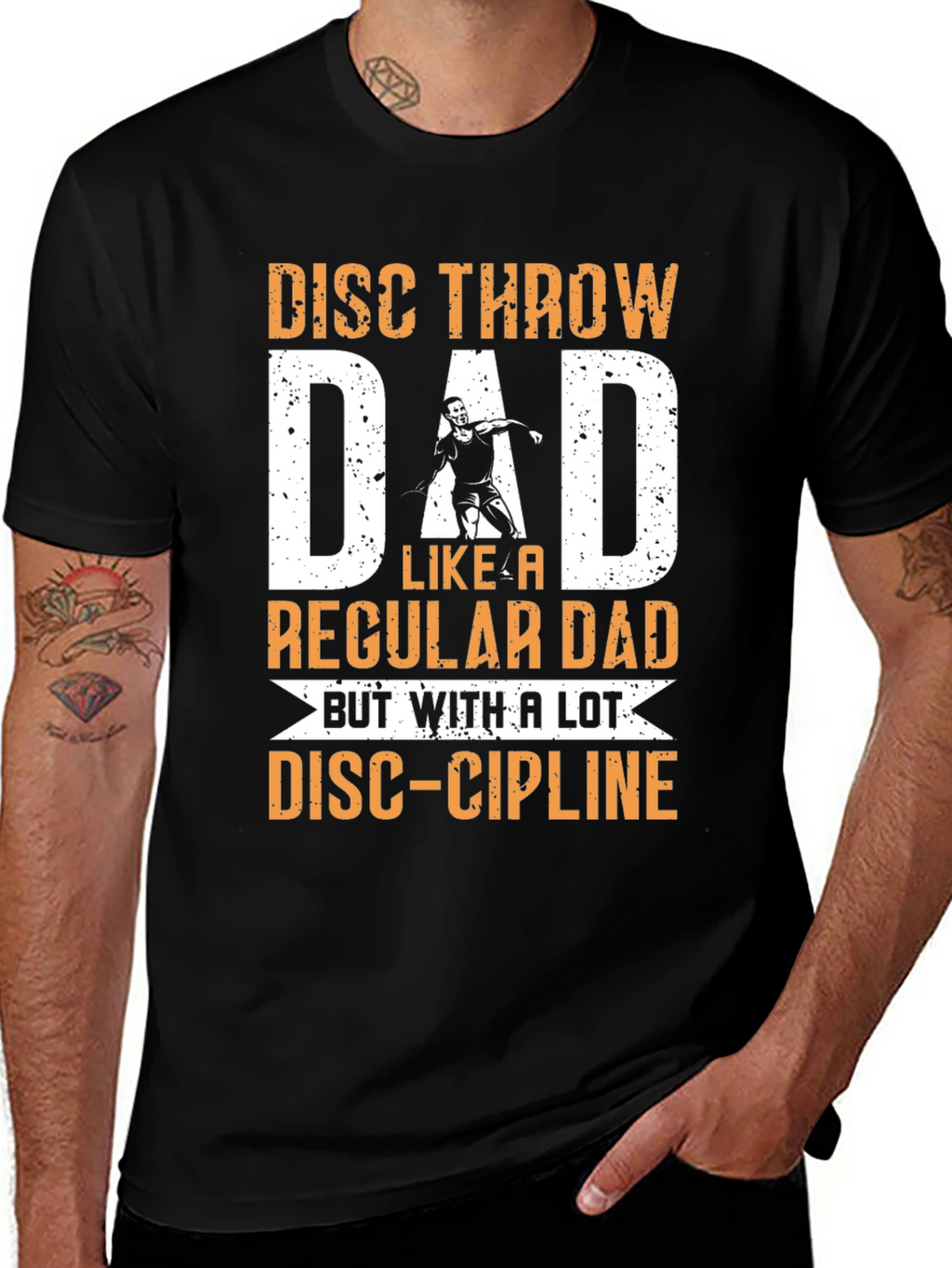 Disc Throw Dad T-Shirt - Funny Fathers Day Gift