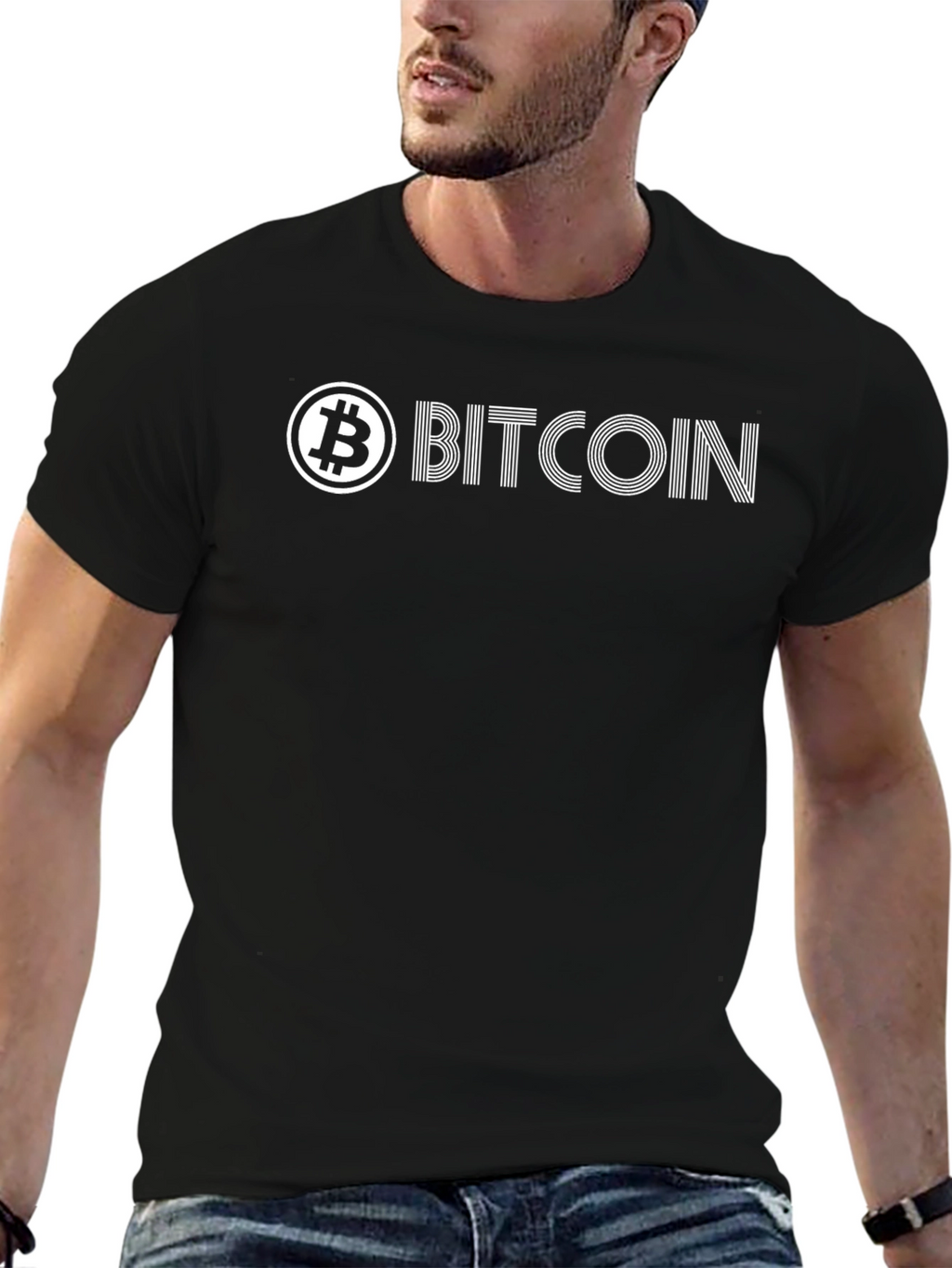 Bitcoin Logo Graphic T-Shirt - Crypto Currency Tee