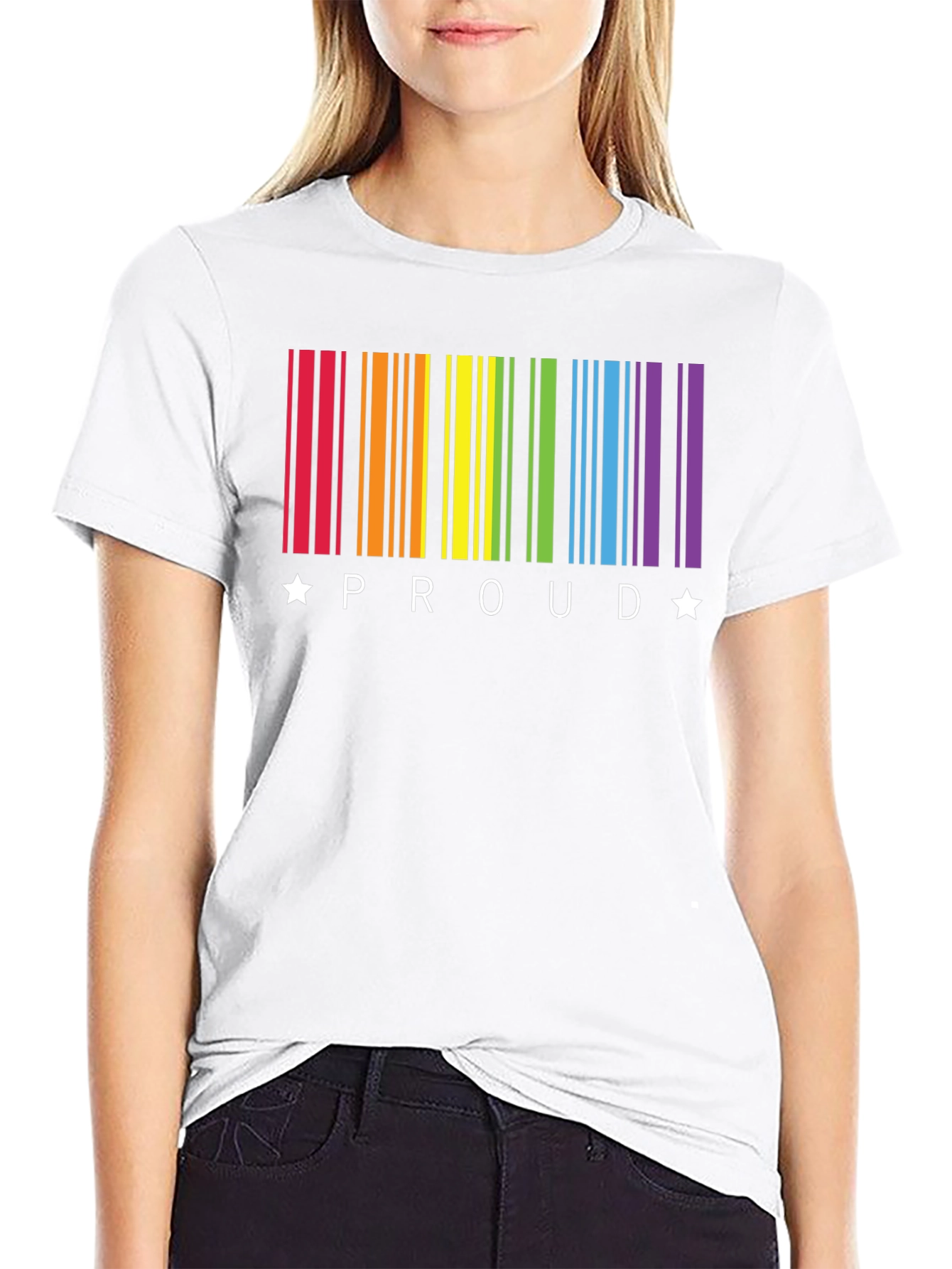 Pride Rainbow Barcode T-Shirt