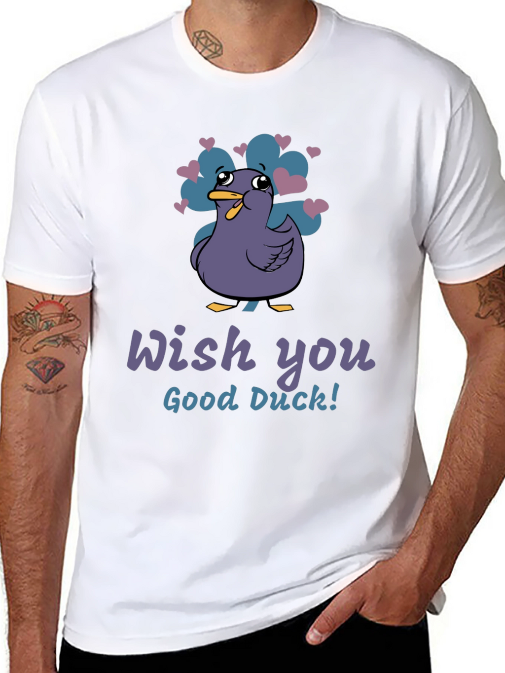 Wish You Good Duck T-Shirt - Funny Graphic Tee