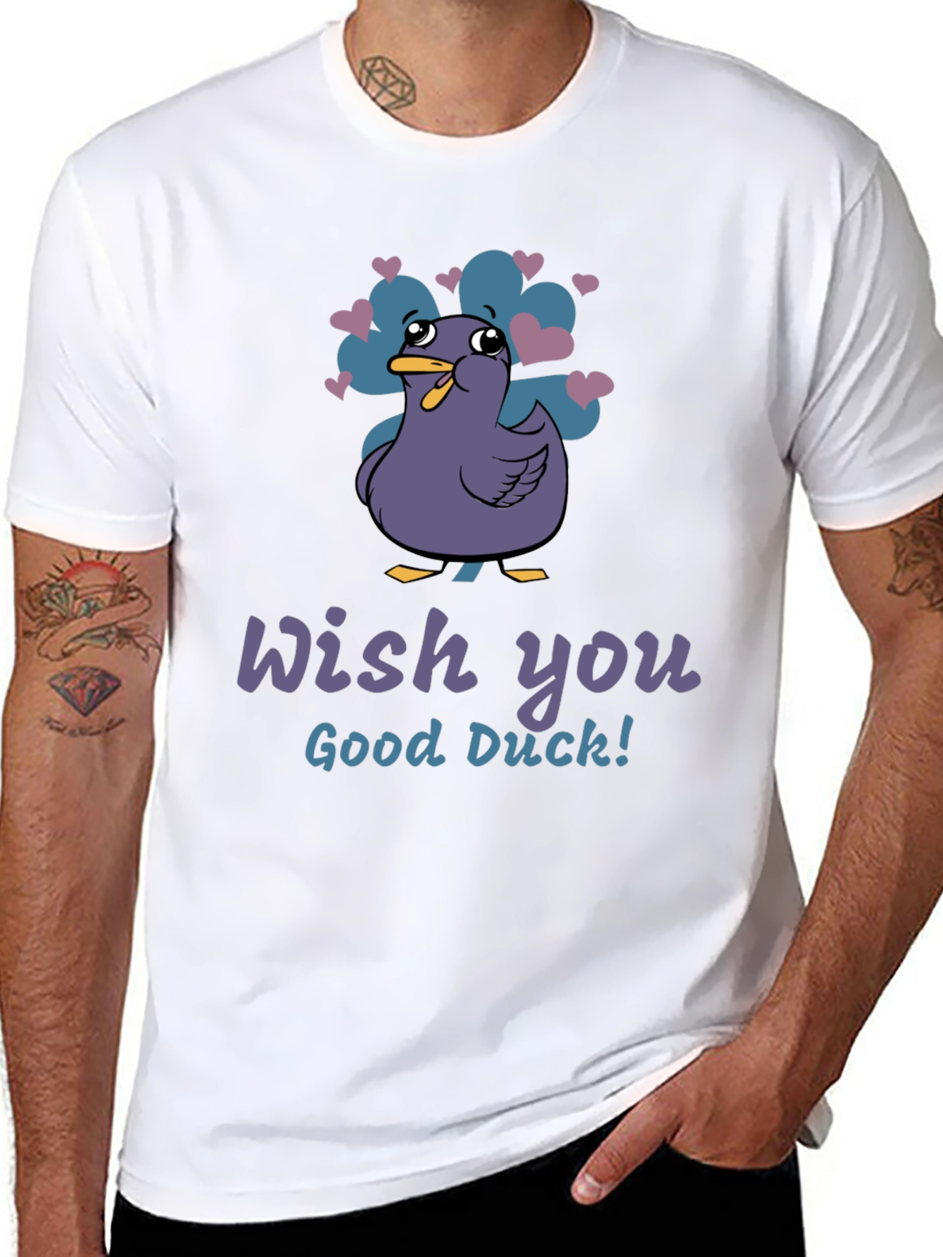 Wish You Good Duck T-Shirt - Funny Graphic Tee