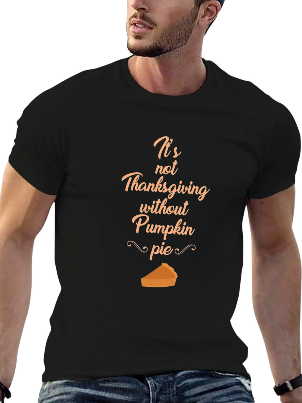 Thanksgiving Pumpkin Pie Graphic T-Shirt
