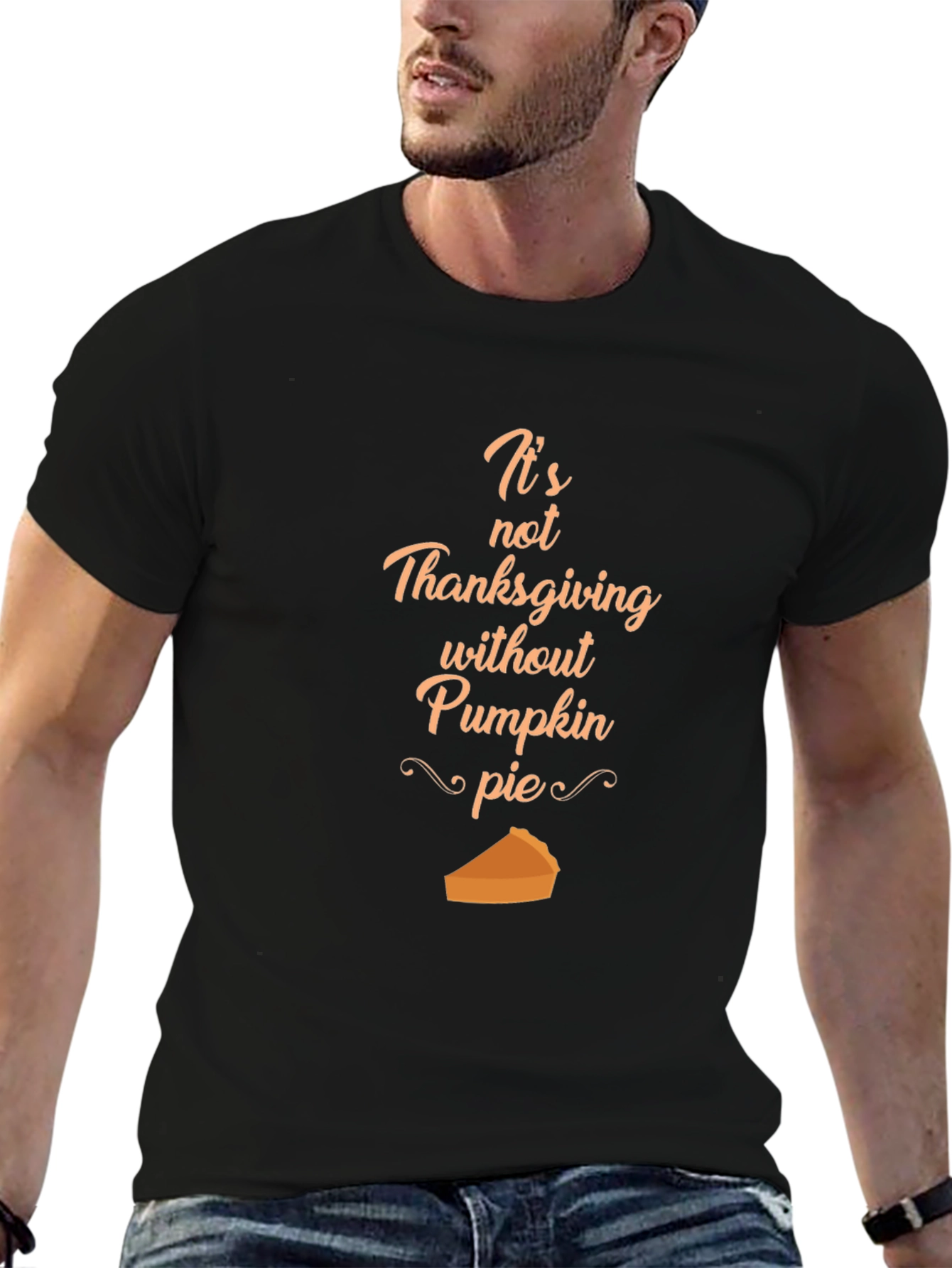 Thanksgiving Pumpkin Pie Graphic T-Shirt